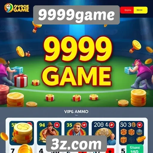 Interface do site 9999game é intuitiva e fácil de usar